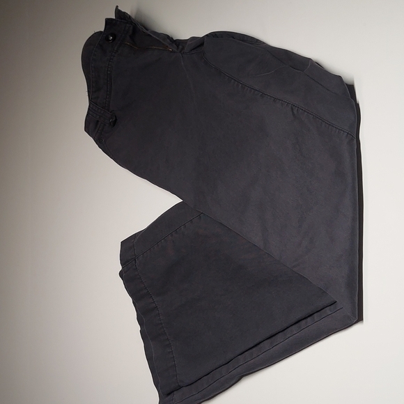 Banana Republic Wide leg 100% cotton charcoal  Jeans Size 6 - Picture 4 of 11